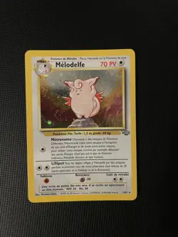 CLEFABLE "MELODELFE" 1/64 Jungle Holo UNLIMITED FRENCH Pokemon RARE Card MINT - Image 1