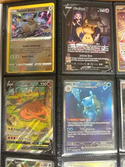 Pokemon Card Binder Collection Lot Charizard V, Mewtwo Promo, Blastoise 151, ETC - Image 2