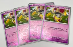 Gimmighoul 088/182 Reverse Holo x4 4x Pokemon Cards 2023 Paradox Rift Playset - Image 1