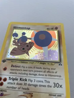 Pokemon Cards: Neo Discovery 1st Edition Rare Holo: Hitmontop 3/75 - Image 4