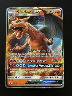 Pokemon TCG - Charizard GX - SM195 - Sun & Moon Promo Ultra Rare Card NM/M - Image 1