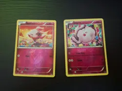 pokemon lot 2 Fairy Type Reverse Holo Cards. Spritzee 84/122, Swirlix 68/119. - Image 1