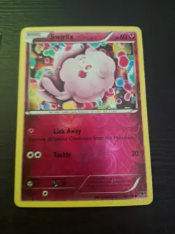 pokemon lot 2 Fairy Type Reverse Holo Cards. Spritzee 84/122, Swirlix 68/119. - Image 2