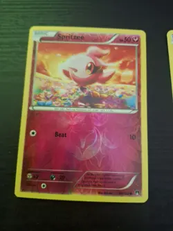 pokemon lot 2 Fairy Type Reverse Holo Cards. Spritzee 84/122, Swirlix 68/119. - Image 3