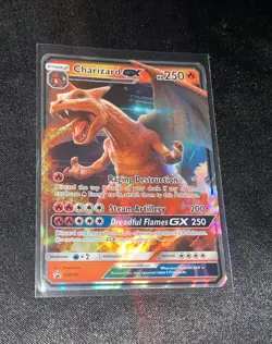 Pokemon Charizard GX SM195 Black Star Promo Holo TCG Card Rare LP - Image 1