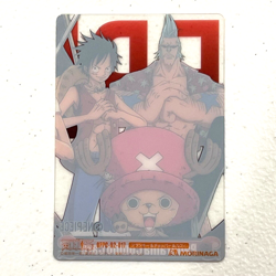 S1175 Luffy Franky & Chopper Japanese One Piece x Morinaga Vintage Card - Image 2