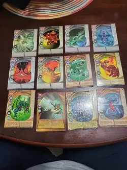 20 Magnetic And 17 Regular Bakugan Battle Brawlers Cards - Image 1