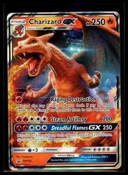 2019 Sun & Moon Promos Charizard GX Ultra Rare Holo #SM195 Pokemon Card - Image 1