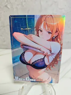 Nami Trading Card Waifu Goddess Story Anime Girl holo Karte Manga Full Art - Image 1