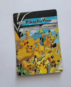 Pokemon Pikachu V-Union SWSH139 Black Star Promo Card Holo Full Art 2021 TCG ENG - Image 1