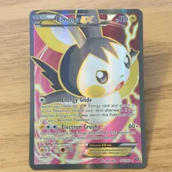 Pokemon Emolga EX 143/146 XY Ultra Rare Full Art Holo English 2014 110 HP - Image 3