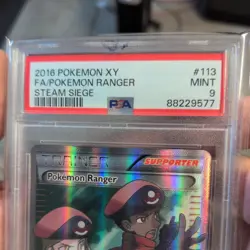 2016 Pokemon Xy Steam Siege Pokemon Ranger #113/114 Fa Full Art PSA 9 Trainer - Image 3