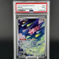 Pokemon TCG Minior 201/182 SV04 Paradox Rift IR Holo PSA 9 Eng 2023 - Image 1