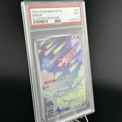 Pokemon TCG Minior 201/182 SV04 Paradox Rift IR Holo PSA 9 Eng 2023 - Image 3