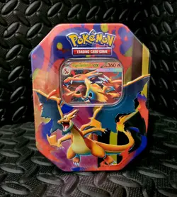 Pokemon TCG: Mega Charizard Y ex Tin, Brand New/Factory Sealed ✅ - Image 1