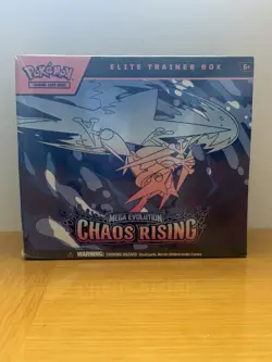 Pokemon TCG Elite Trainer Box Mega Evolution—Chaos Rising Booster Promo 2025 - Image 1