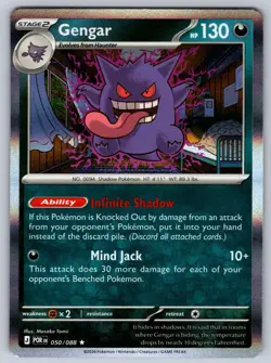 Gengar 050/088 Rare Perfect Order Pokemon Holo Near Mint - Image 1