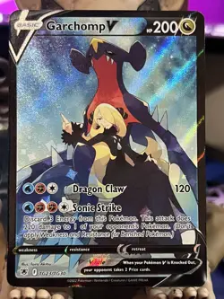 Garchomp V Pokemon SWSH Astral Radiance Full Art #TG23 Garchomp V - Image 1