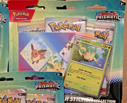 Pokemon Prismatic Evolutions Tech Sticker Collection Lot Of 4 - Image 4