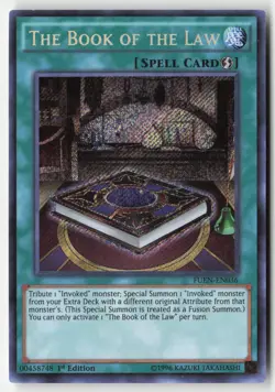 Yugioh - The Book of the Law FUEN-EN036 1st Edition - Secret Rare - Image 1