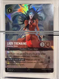 DISNEY LORCANA EN2 ENCHANTED #211 LADY TREMAINE - IMPERIOUS QUEEN PSA 10! - Image 2