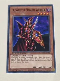 Yugioh Breaker the Magical Warrior x 3 - 1st Edition NM - Plus Free Holo Card A - Image 2
