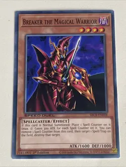 Yugioh Breaker the Magical Warrior x 3 - 1st Edition NM - Plus Free Holo Card A - Image 3