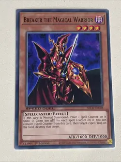 Yugioh Breaker the Magical Warrior x 3 - 1st Edition NM - Plus Free Holo Card A - Image 4