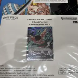 One Piece Card Game: Official Playmat Limited Edition Vol.4 Zoro Promo Card -ENG - Image 2