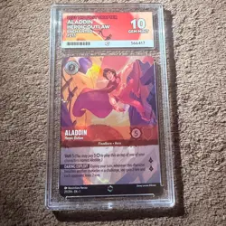 Disney Lorcana TCG the First Chapter Aladdin Heroic Outlaw Card 211/204 Ace 10 - Image 1