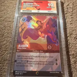 Disney Lorcana TCG the First Chapter Aladdin Heroic Outlaw Card 211/204 Ace 10 - Image 2