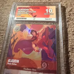 Disney Lorcana TCG the First Chapter Aladdin Heroic Outlaw Card 211/204 Ace 10 - Image 3