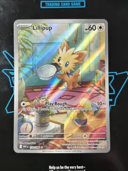 Pokemon TCG Lillipup Card 154/086 Illustration Rare, Sv: White Flare - Image 1
