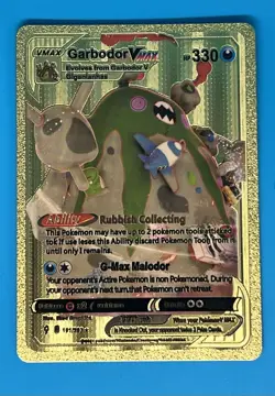 Garbodor VMAX 101/203 HP330 Gold Foil Fan Art Card - Image 1