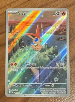 Victini Full Art Promo 208- Scarlet & Violet Holofoil Pokemon Card -Mint - Image 1