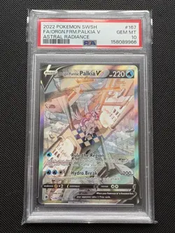 PSA 10 Origin Forme Palkia V 167/189 Astral Radiance Pokemon Card - Image 1