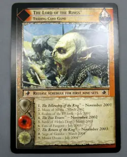 Lord of The Rings 5'' by 8'' Huge Promo Card Gandalf Orc Decipher No Number Rare - Image 2