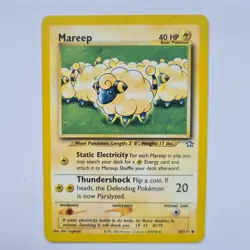 Mareep 65/111 Common Neo Genesis Pokemon Card WOTC 2000 LP - Image 1