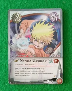 Naruto Collectible Card Game: Naruto Uzumaki #187 1st Edition - Image 1