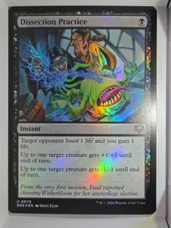 Dissection Practice (FOIL) - U79 - MTG - Secrets of Strixhaven (SOS) - Image 1