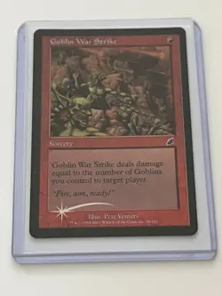 *foil GOBLIN WAR STRIKE Scourge MTG Magic the Gathering - Image 1