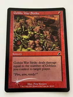 *foil GOBLIN WAR STRIKE Scourge MTG Magic the Gathering - Image 2