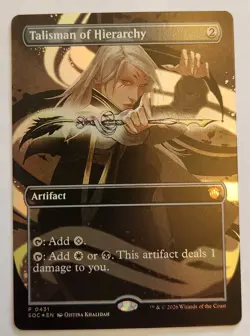 Talisman of Hierarchy (Borderless) Commander: Secrets of Strixhaven Foil - Image 1