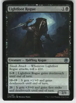Lightfoot Rogue Foil U Adventures in the Forgotten Realms 111 MTG - Image 1