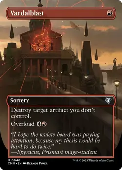 Vandalblast - Foil - Borderless Light Play, English Magic the Gathering MTG Comm - Image 1