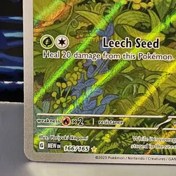 Bulbasaur 166/165 Illustration Rare Pokemon SV Scarlet Violet 151 Holo Mew Expan - Image 2