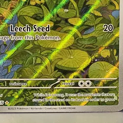 Bulbasaur 166/165 Illustration Rare Pokemon SV Scarlet Violet 151 Holo Mew Expan - Image 3