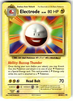 Pokemon TCG Pokemon Electrode 40/108 NM Rare Regular - Image 1