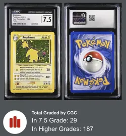 CGC 7.5 ⚡Ampharos 2001 Neo Revelation 1/64 Holo Pokemon (psa) - Image 3
