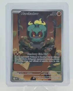 Pokemon Marshadow 146/132 Me01: Mega Evolution Holo Illustrator Rare - Image 1